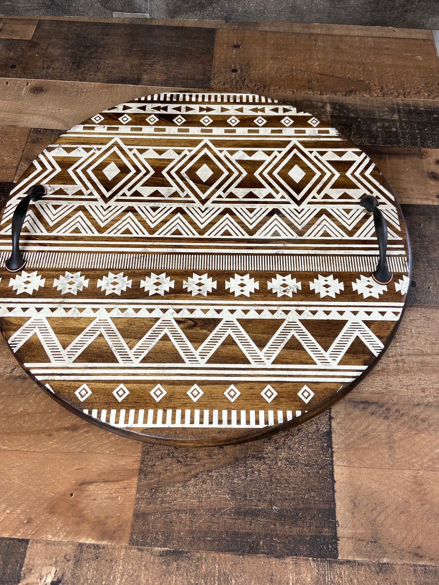 Serving Tray - Aztec Design tray, home decor, southwest pattern kitchen tray