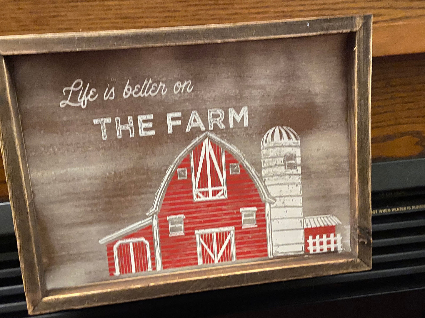 Life on the Farm Art Framed wood, handmade, farm decor