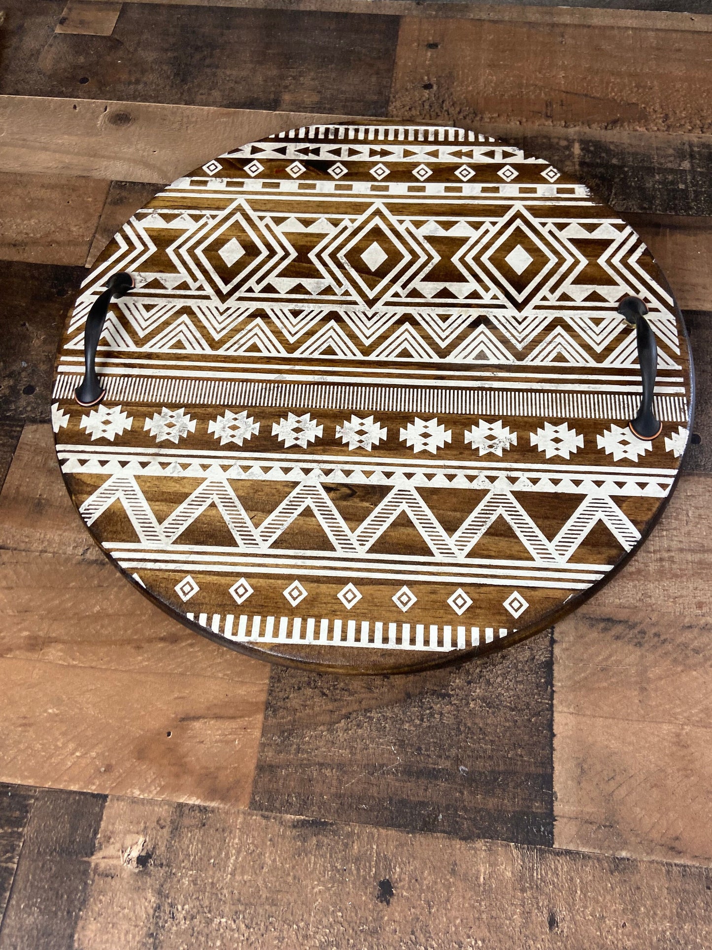Serving Tray  - Aztec Design tray, home decor, southwest pattern kitchen tray