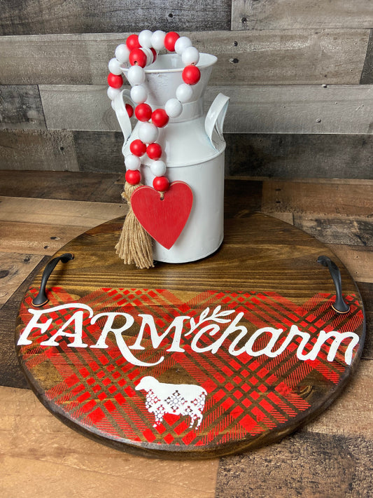 Serving Tray  - Farm charm, farmhouse, wood, kitchen, home decor