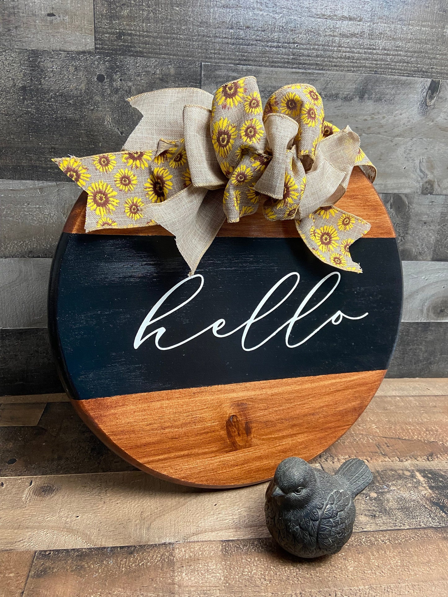 Door Hanger or Tray - Hello, home decor