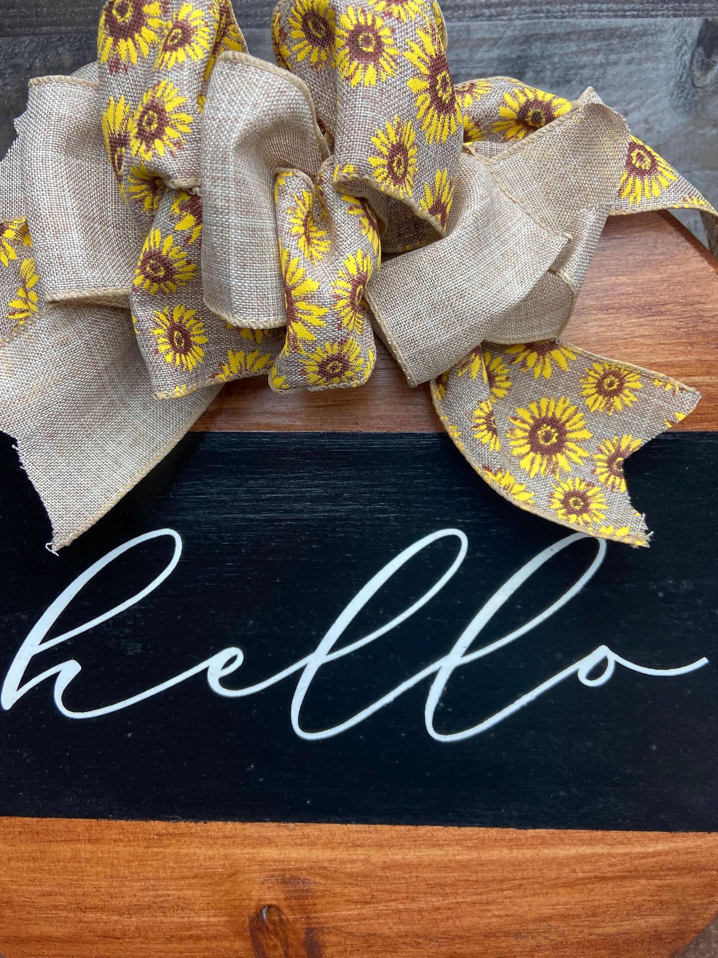 Door Hanger or Tray - Hello, home decor